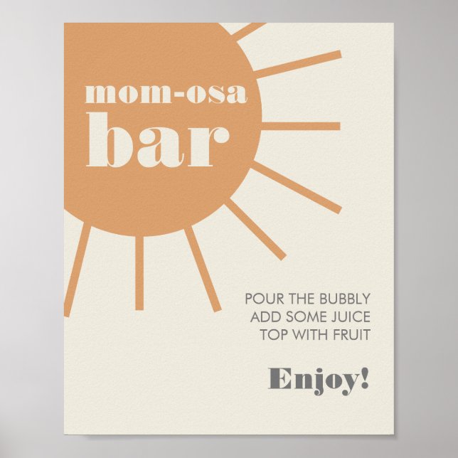 Póster Pequeño rayo de sol Poster de bar Mamá-Osa (Frente)