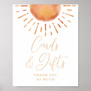 Póster Pequeño rayo de sol, tarjetas de ducha y regalos p