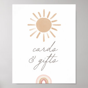 Póster Pequeño rayo de tarjetas Baby Shower y regalos de