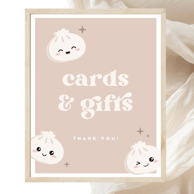 Póster Pequeño Rótulo de tarjetas Bao Dim Sum y regalos (Subido por el creador)