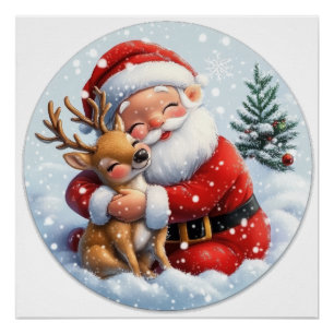 Póster Pequeño Sidehl de Santa