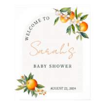 Pequeño signo de bienvenida de Baby Shower Cutie