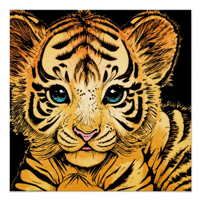 PÓSTER PEQUEÑO TIGRE (Anverso)