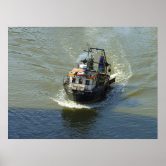 Póster Pequeño vagabundo, puerto de la bahía de Cardiff