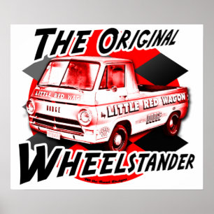 Póster Pequeño vagón rojo