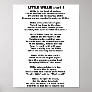 Póster PEQUEÑO WILLIE POEM parte 1