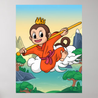 Póster Pequeño Wukong