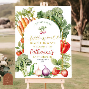 Póster Pequeños agricultores de brotes comercializan Baby