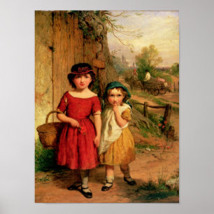 Póster Pequeños aldeanos, 1869