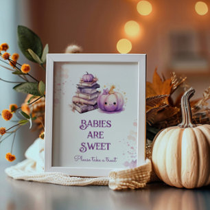 Póster Pequeños Calabazas Halloween Los bebés son dulces