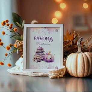 Póster Pequeños favoritos de calabaza por favor tome uno