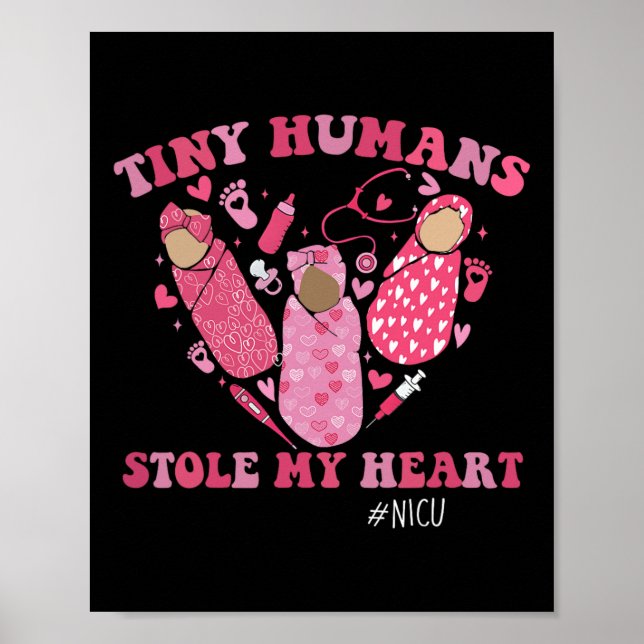 Póster Pequeños Humanos Me Robaron El Corazón Regalo De E (Frente)