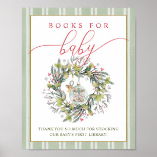 Póster Pequeños libros de Baby Shower para el Rótulo de l