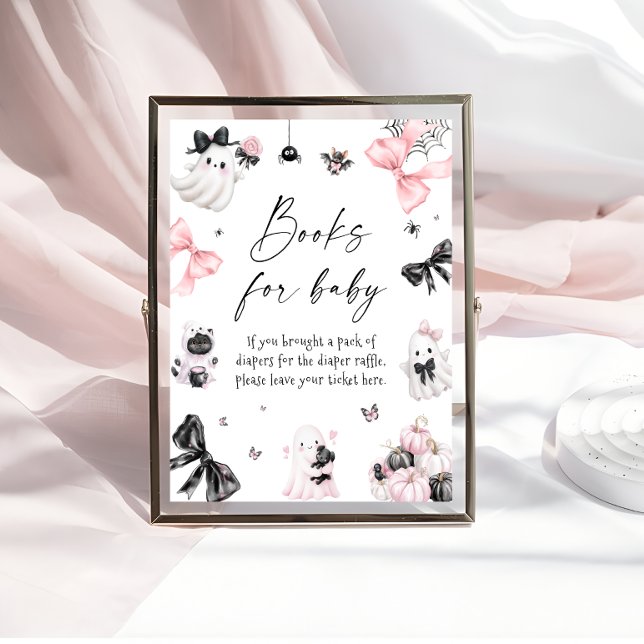 Póster Pequeños libros rosados de Halloween para bebé (Subido por el creador)