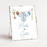 Pequeños libros y regalos de Baby Shower de béisbo