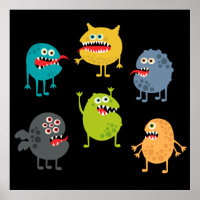 Pequeños monstruos graciosos