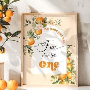 Póster Pequeños naranjas cutáneos Esperamos que hayas ten