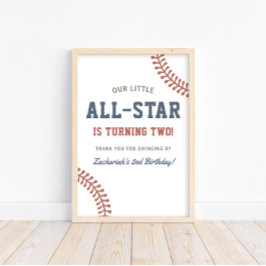 Póster Pequeños niños de béisbol de todas las estrellas F