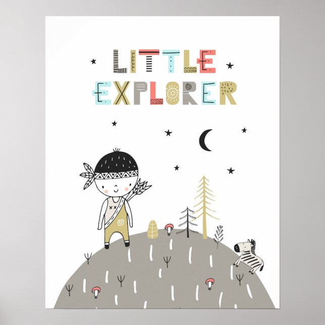 Póster Pequeños niños exploradores (Frente)