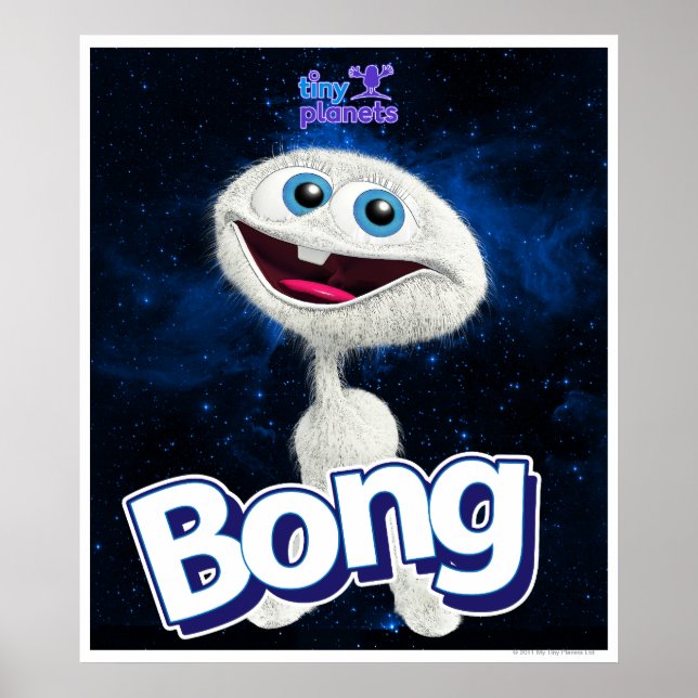 Póster Pequeños Planetas Bong - ¡Lejos! (Frente)