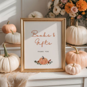 Póster Pequeños regalos de libros de Baby Shower de calab