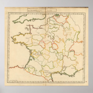 Póster Pequeños ríos franceses