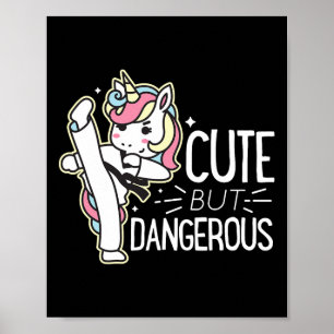 Póster Pequeños y peligrosos Karate Taekwondo Camisa Rega