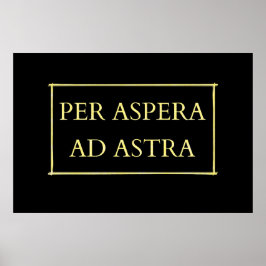 Póster Per aspera ad astra