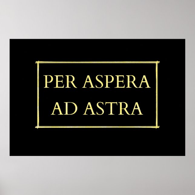 Póster Per aspera ad astra (Frente)