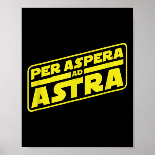 Póster Per Aspera Ad Astra A La Filosofía De Las Estrella