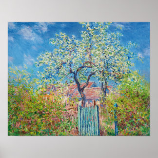 Póster peral en flor, Monet
