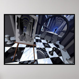 Póster Percepción de profundidad