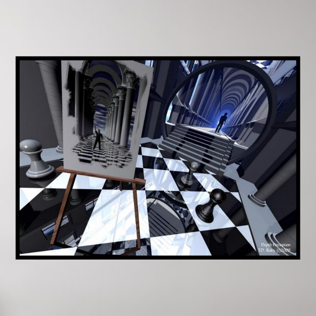 Póster Percepción de profundidad (Frente)