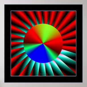 Póster Percepción de profundidad de distancia