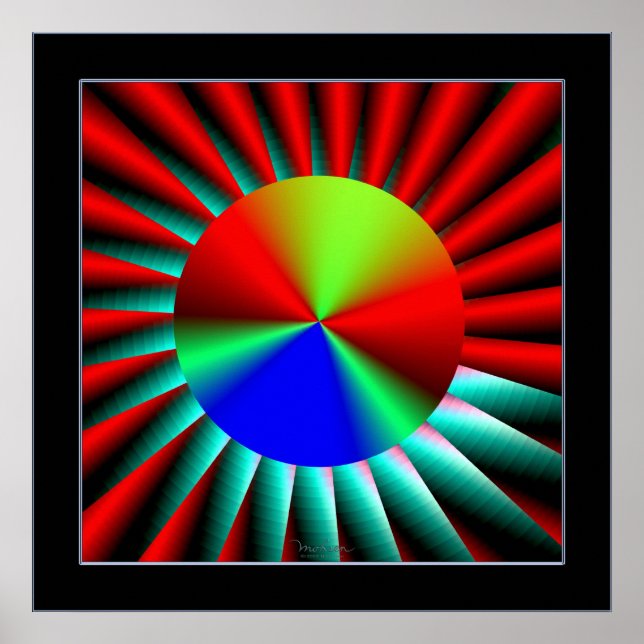 Póster Percepción de profundidad de distancia (Frente)