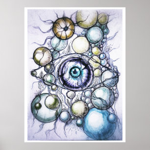 Póster Percepción Ocular Neurográfica Abstracta