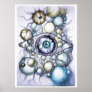 Póster Percepción Ocular Neurográfica Abstracta