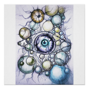 Póster Percepción Ocular Neurográfica Abstracta