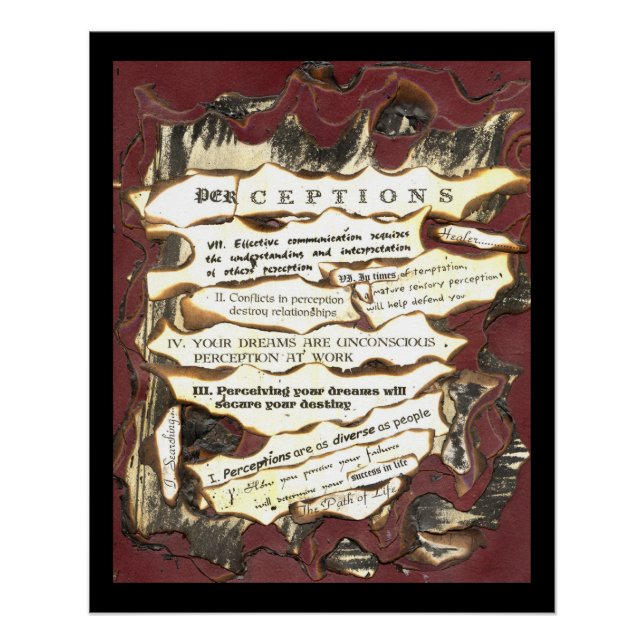 Póster Percepciones (Anverso)
