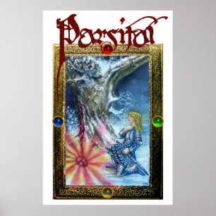 PÓSTER PERCEVAL Y VISIÓN DEL SANTO GRIAL