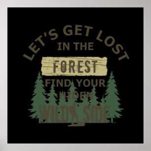 Póster Perdamos en el bosque