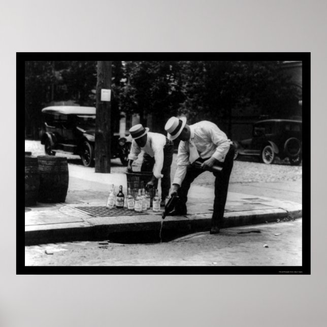 Póster Perder la prohibición de Whiskey 1923 (Frente)