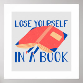 Póster Perder tu sí mismo en un libro