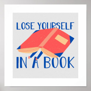 Póster Perder tu sí mismo en un libro