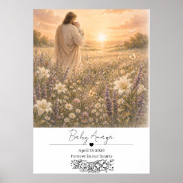 Póster Pérdida Cristiana del Embarazo, Poema Memorial de 