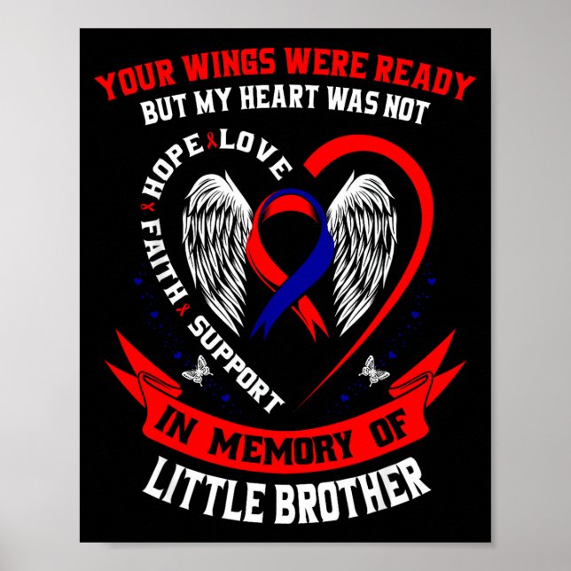 Póster Pérdida del Mes de Conciencia del Hermano Menor CH (Frente)