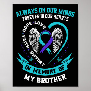 Póster Pérdida En Memoria De Mi Hermano Conciencia De Sui