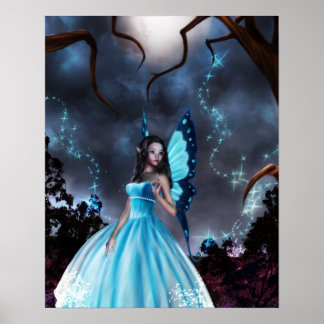 Póster Perdido en el Poster forestal encantado