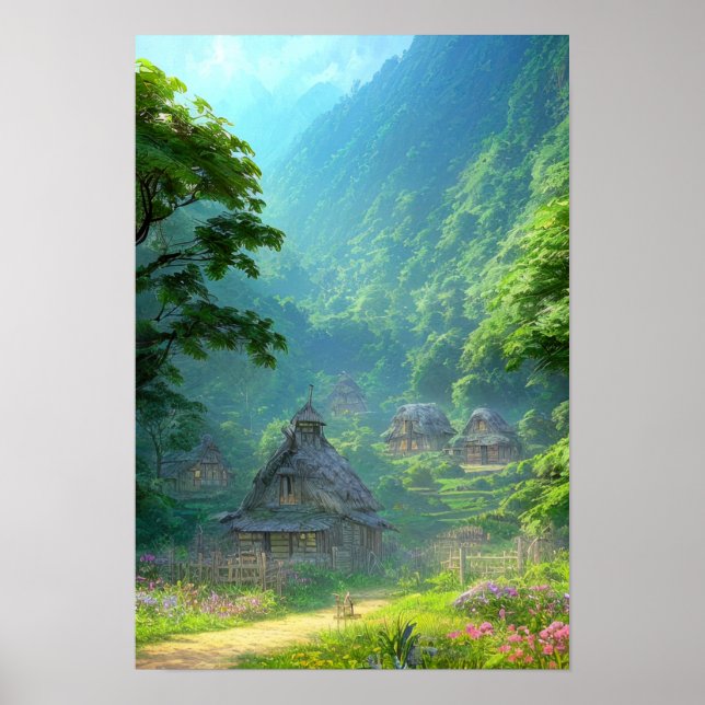 Póster Perdido en la jungla (Frente)