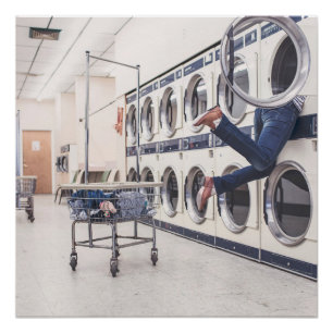 Póster perdido en la lavandería